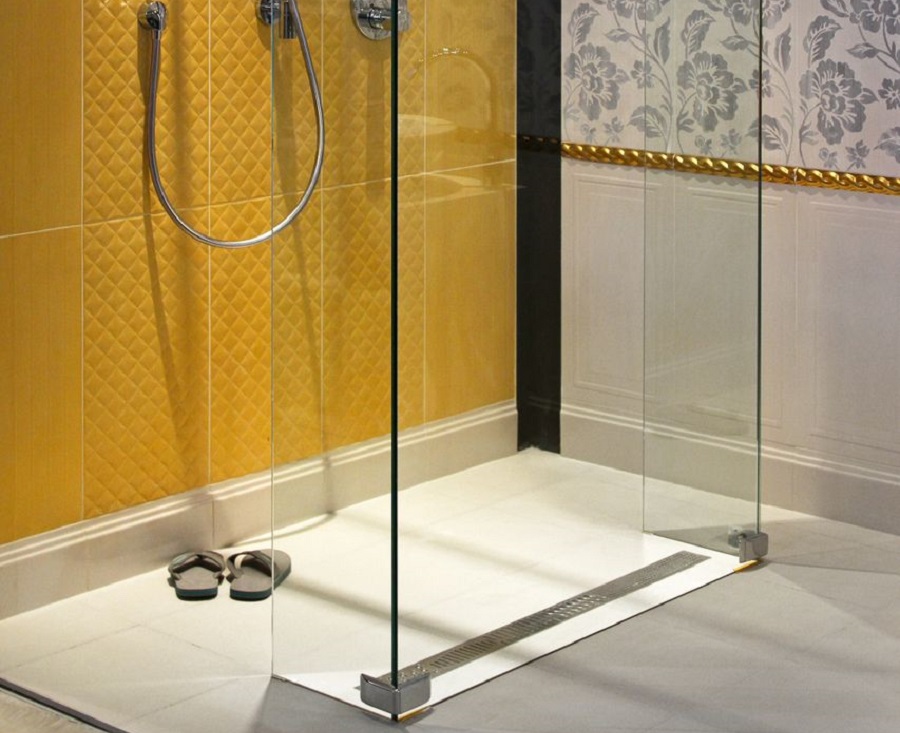 Дизайн ванной комнаты с душем без поддона - 77 фото